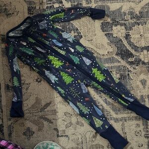 Little Sleepies Navy and Green Kids Pajama Set (6-12m)